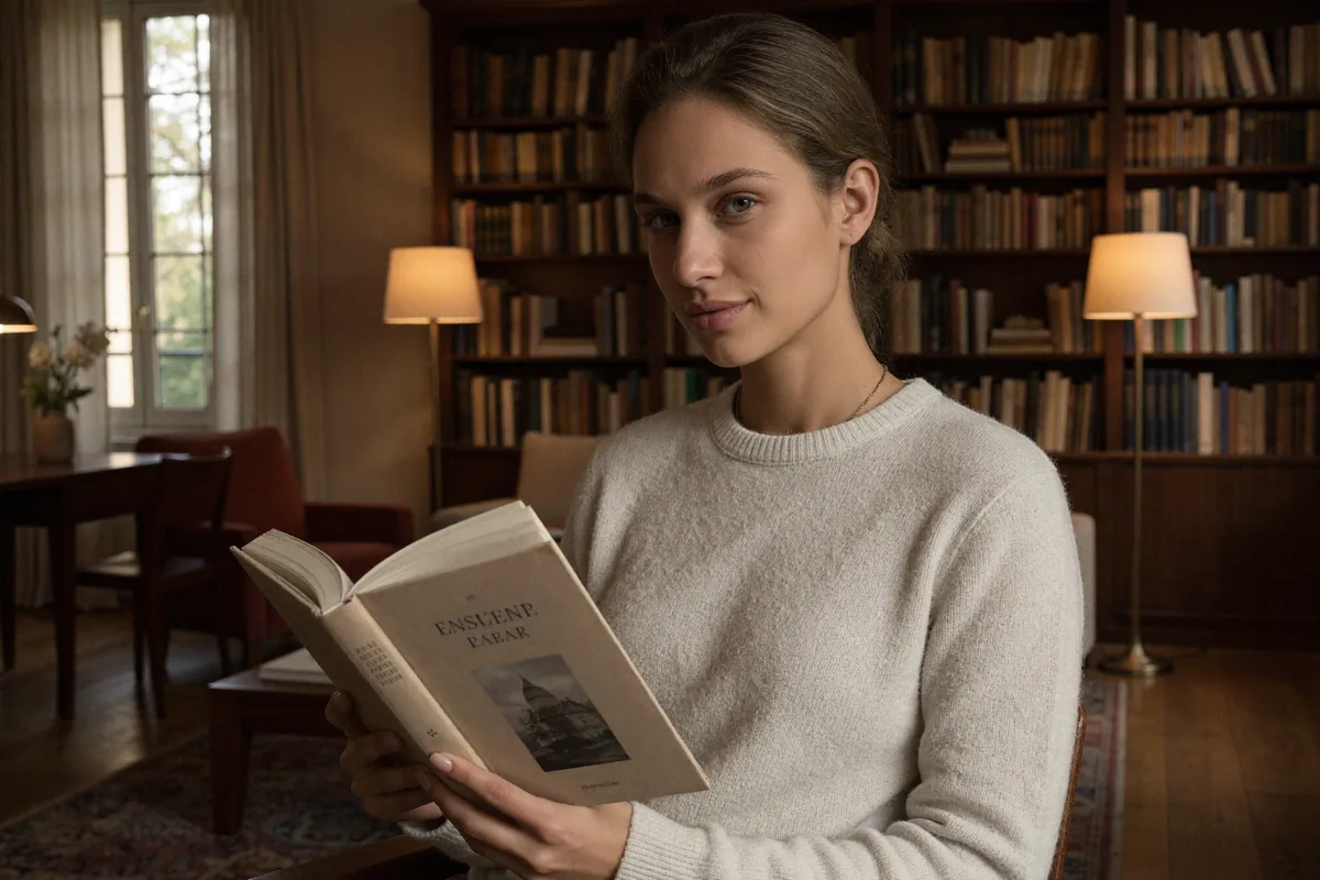 Prompt: Biblioteka, styl casualowy
