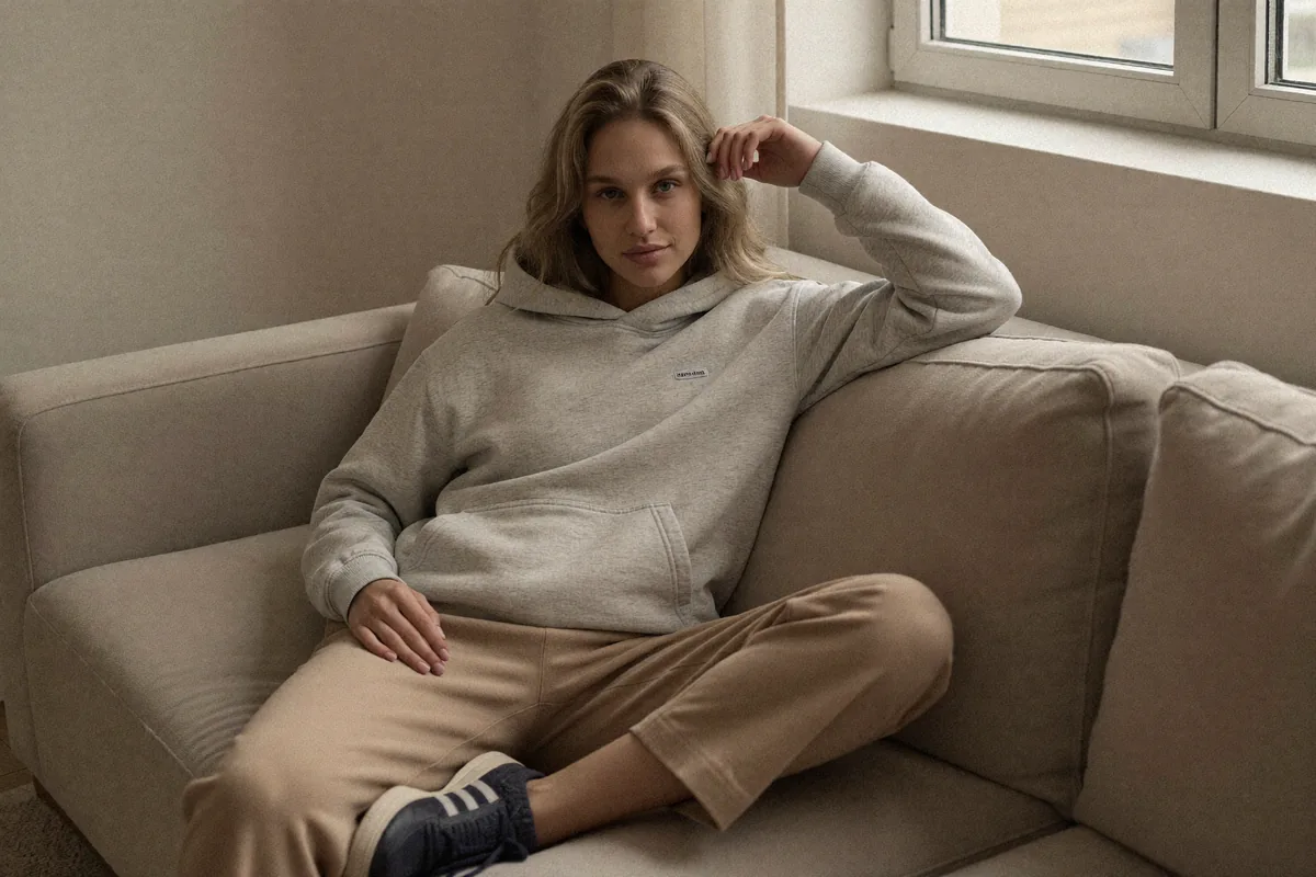 Prompt: Domowe wnętrze, styl streetwear