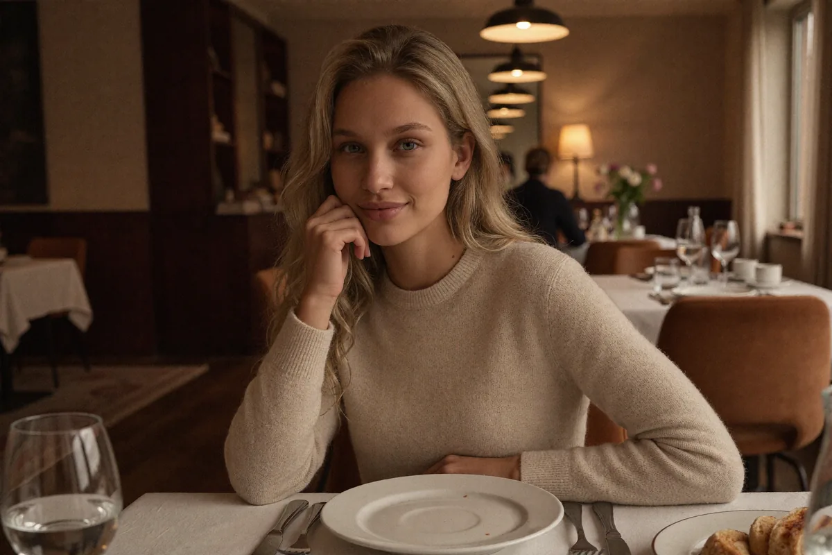 Prompt: Restauracja, styl casualowy