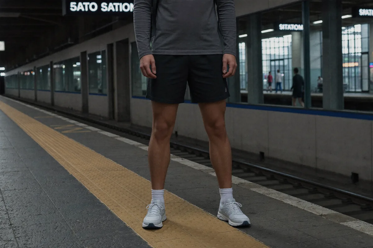 Prompt: Metro i dworzec, styl sportowy