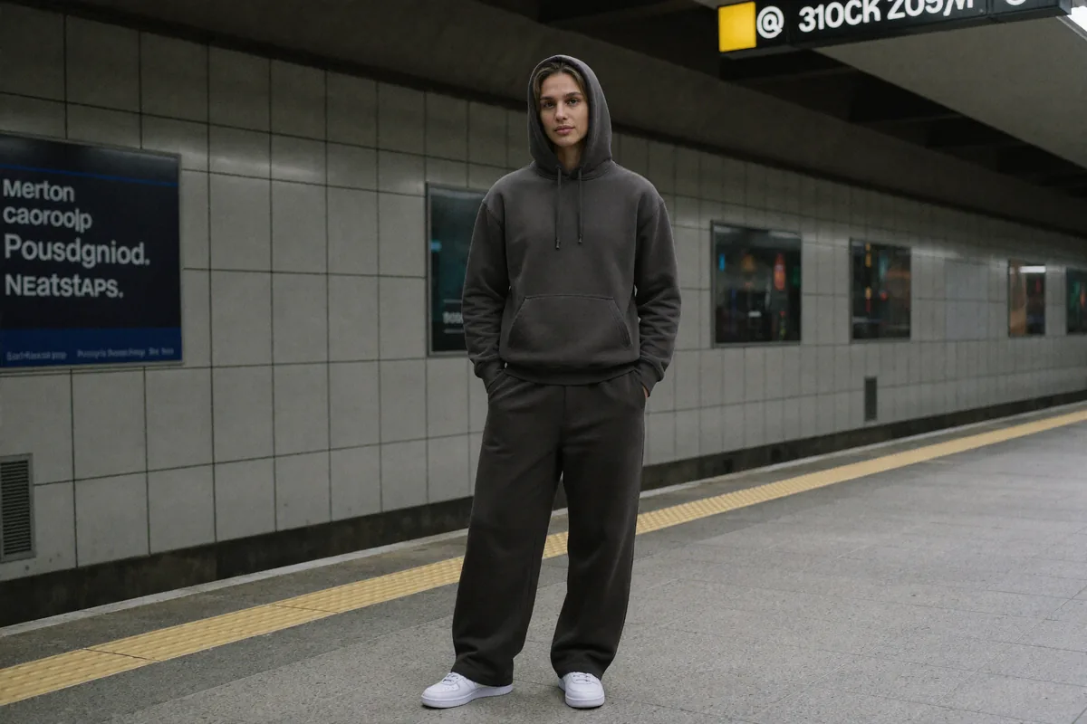 Prompt: Metro i dworzec, styl streetwear