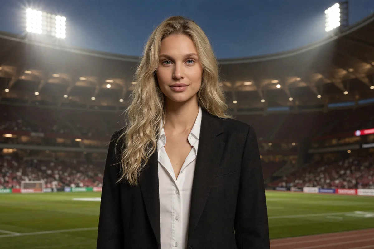 Prompt: Stadion, styl elegancki