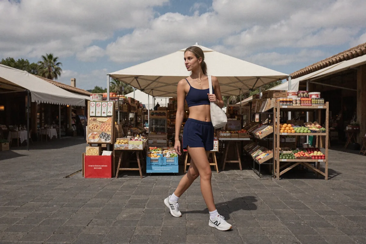 Prompt: Targ i bazar, styl sportowy